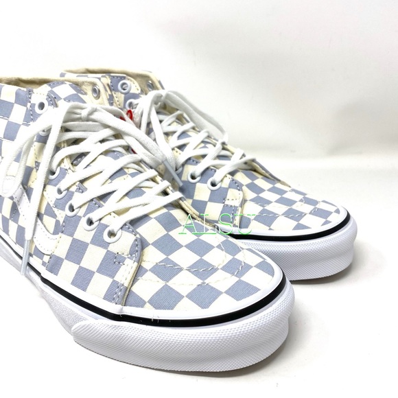 VANS 🔥SALE!🔥 Men's Sneakers Size 13 SK8-Hi Tapered Check Blue VN0A4U16XHX - Picture 4 of 6